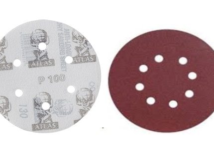 GN Atlas Velcro Disc 5" X 100 Grit (8 Holes)