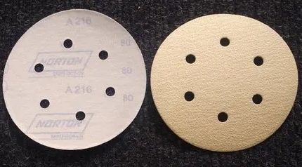 Velcro Disc 6" X 80 Grit 6 Holes (A216)