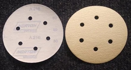 a216vd Velcro Disc 6" X 80 Grit 6 Holes (A216) - Image 1