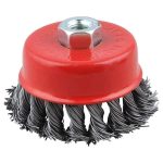 Asg Cup Wire Brush 4" X 10mm Twisted