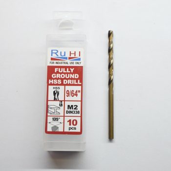 Ruhi HSS M2 Jobber Drills 9/64"