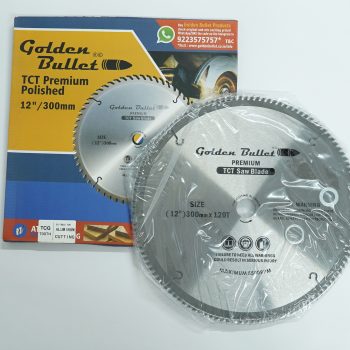 Golden Bullet TCT Prem. Polished For Alum. 12" X 120 T