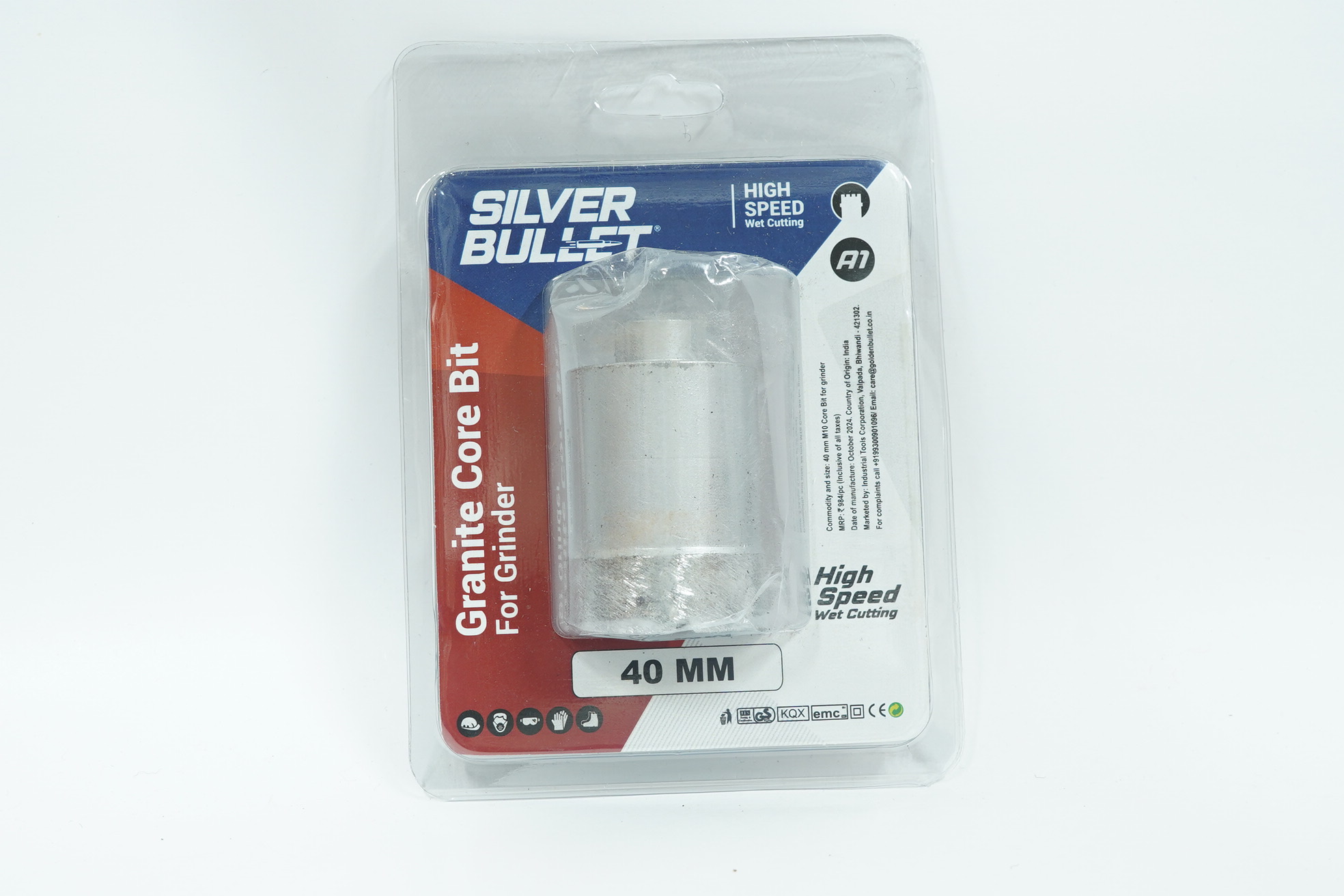 core bit 40mm Silver Bullet Granite Core Bit For AG M/c 40 X 65 - Image 1