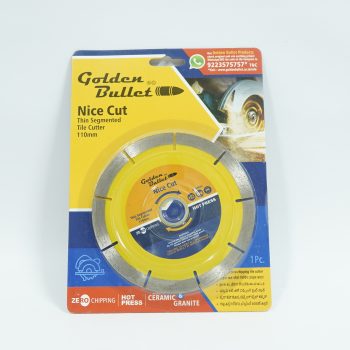Golden Bullet Diamond Blade Yellow Thin Seg. Tile 4"