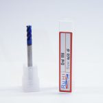 Ruhi Solid Carbide Flat End Mill 55 HRC Blue 4x50mm