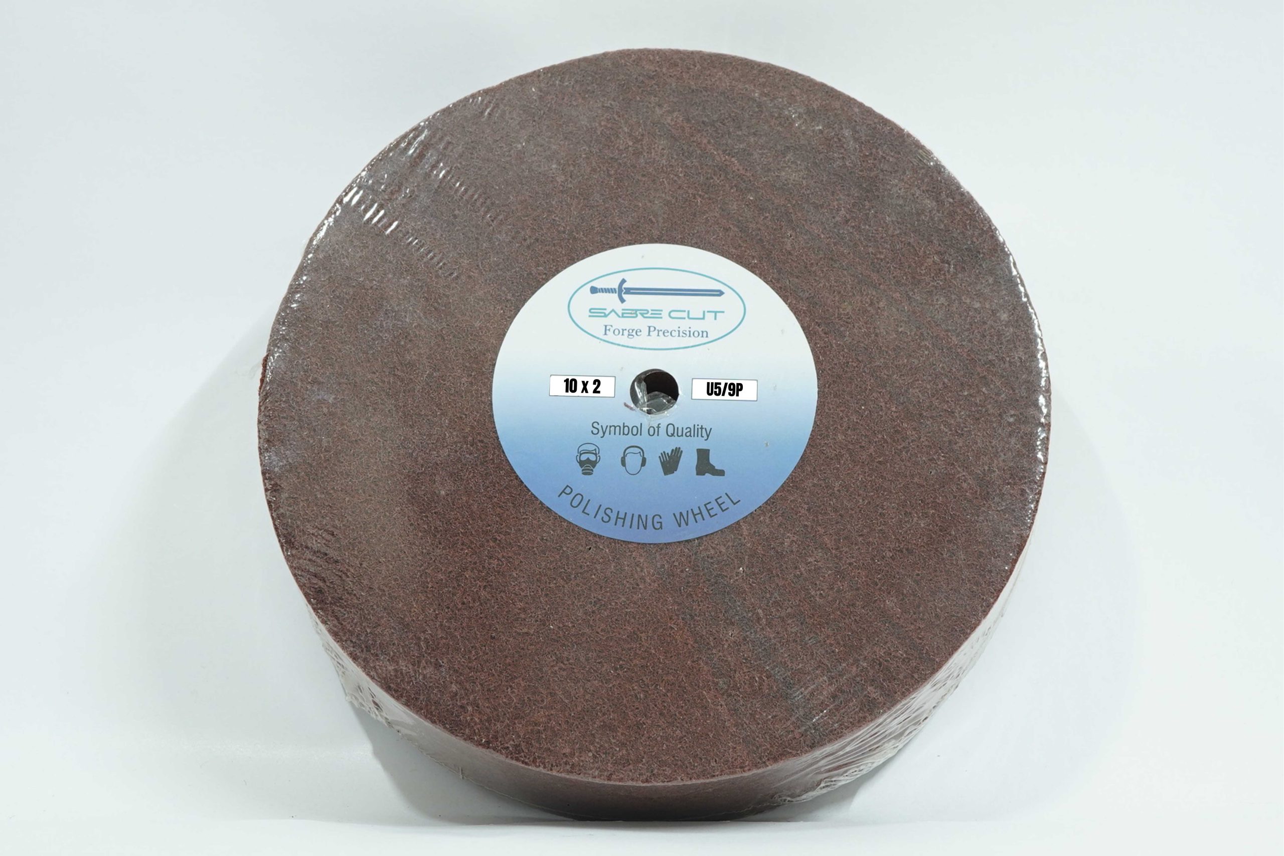 polishing wheel 10x2 u5 Sabre Cut Non-Woven Polishing Wheel 10" X 2" U5/9P - Image 1